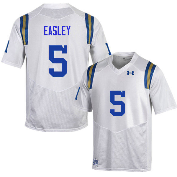Men #5 Kenny Easley UCLA Bruins Under Armour College Football Jerseys Sale-White - Click Image to Close